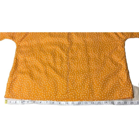 Vintage 90s Women Sm Shirt Med Shorts Coordinates Mango Yellow Polka Dot Summer - Picture 5 of 12